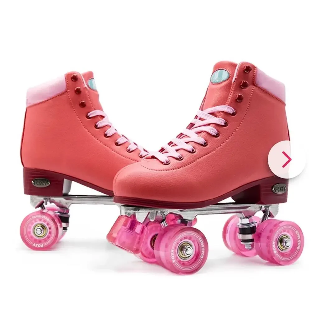 Foxy Skates Women’s Fire Red (hot pink) Rollerskates Size 9 NWT
